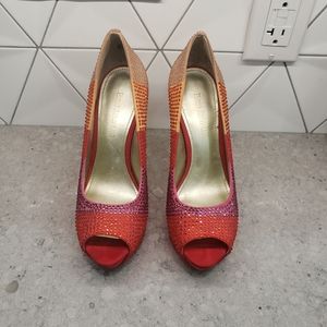 Enzo Angiolini glitzy multi colored heels. Size 7M